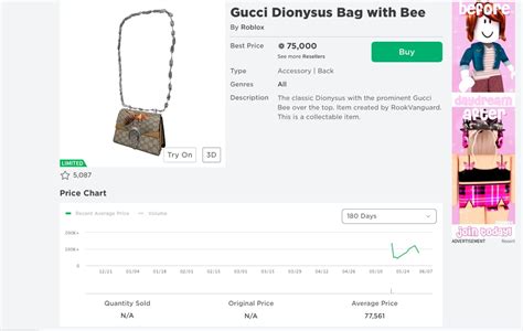 bag roblox gucci|Gucci Roblox bag value.